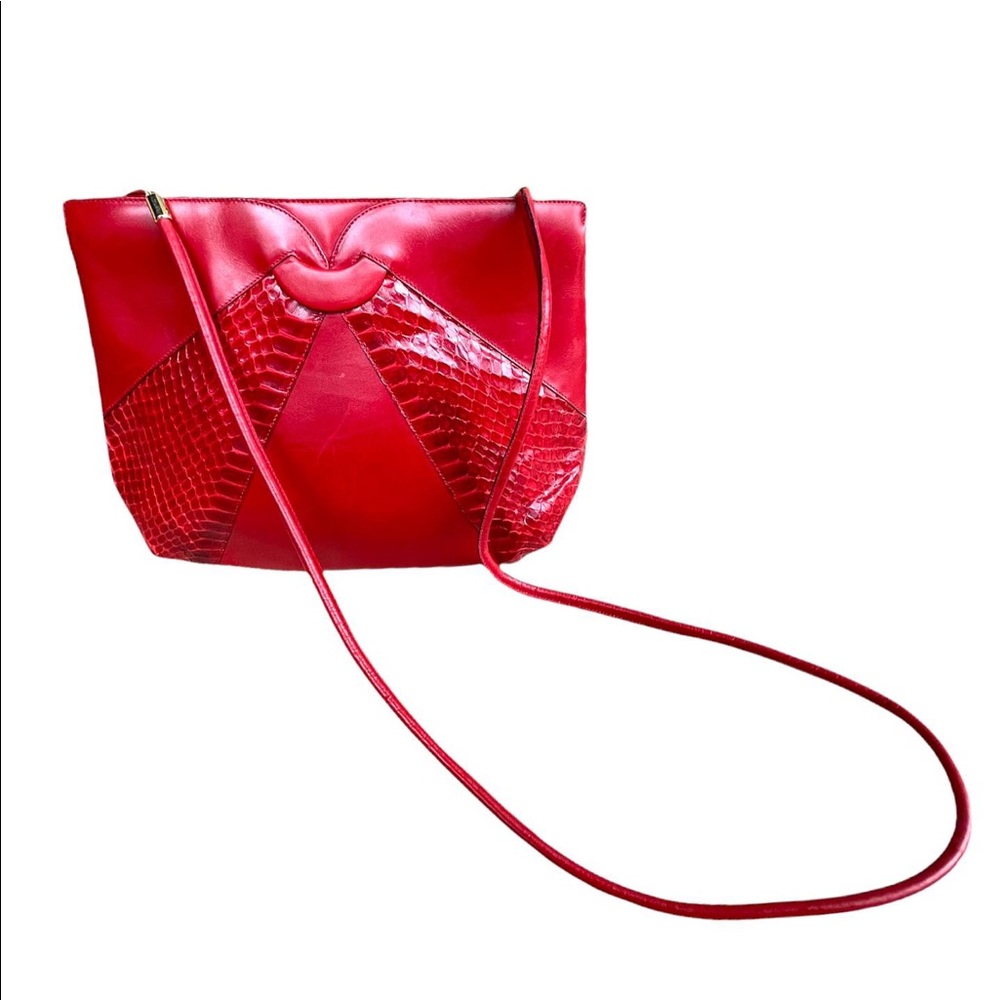 Sold Vintage Fire Red Ferragamo Firenze